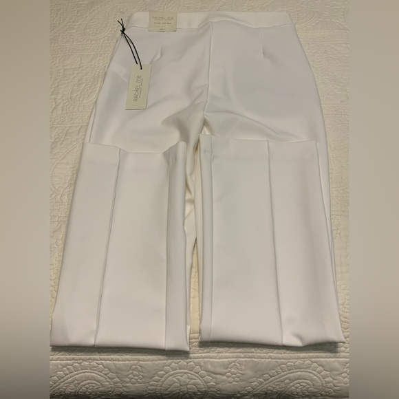 NWT Rachel Zoe Ivory Front Zip HiRise Kick Flare Slacks/Trousers/Pants Size 2 - Picture 14 of 15